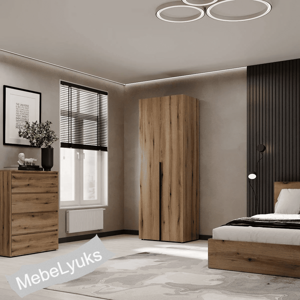 Шкаф для одежды двустворчатый Light 80x220x50 см Ліхт 220 фото