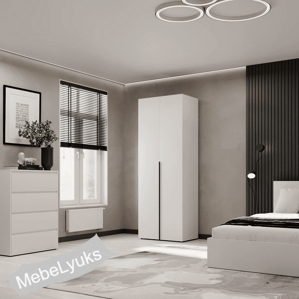 Шкаф для одежды двустворчатый Light 80x220x50 см Ліхт 220 фото
